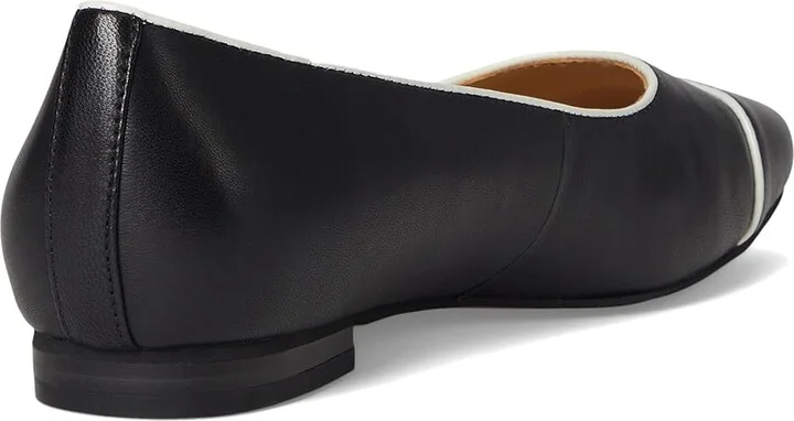 Trotters Harbor Women's Flat Shoes Black/White : 11 WW (EE), Leather/Rubber - Image 4