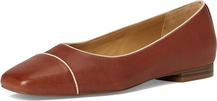 Trotters Harbor Women's Flat Shoes Luggage : 12 WW (EE), Leather/Rubber - Image 5