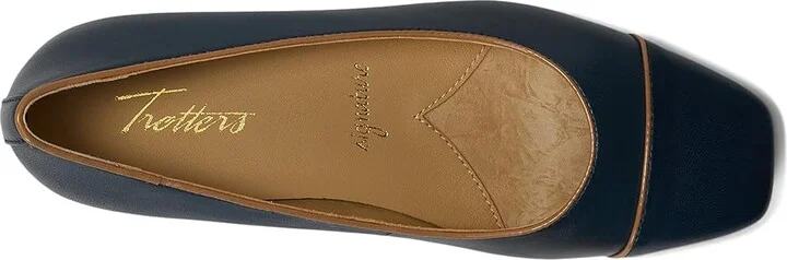 Trotters Harbor Women's Flat Shoes Navy Tan : 10 N (AA), Leather/Rubber - Image 2