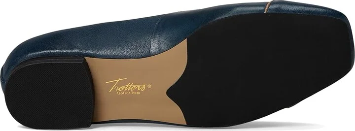 Trotters Harbor Women's Flat Shoes Navy Tan : 10 N (AA), Leather/Rubber - Image 3