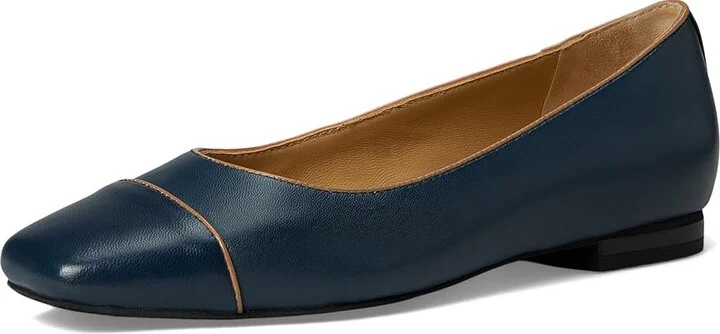 Trotters Harbor Women's Flat Shoes Navy Tan : 10 N (AA), Leather/Rubber - Image 5