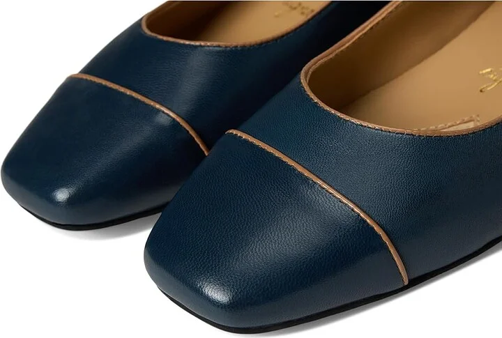 Trotters Harbor Women's Flat Shoes Navy Tan : 10 N (AA), Leather/Rubber - Image 7