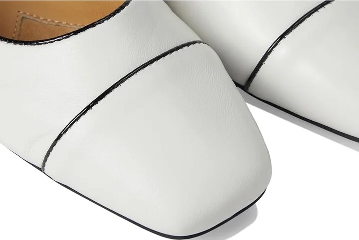 Trotters Harbor Women's Flat Shoes White : 9.5 WW (EE), Leather/Rubber - Image 7