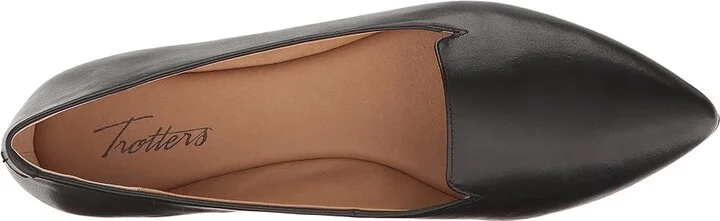 Trotters Harlowe Women's Flat Shoes Black : 6 N (AA), Leather/Suede - Image 3