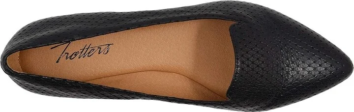 Trotters Harlowe Women's Flat Shoes Black Diamond : 11 N (AA), Leather/Suede - Image 3