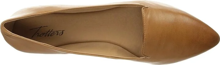Trotters Harlowe Women's Flat Shoes Luggage : 7 N (AA), Suede/Leather - Image 3