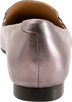 Trotters Harlowe Women's Flat Shoes Pewter : 7 N (AA), Leather - Image 4