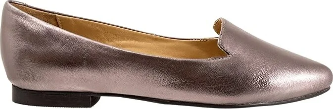 Trotters Harlowe Women's Flat Shoes Pewter : 7 N (AA), Leather - Image 7