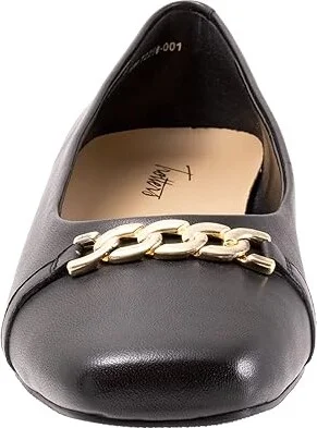 Trotters Harmony Women's Flat Shoes Black : 10 W (D), Leather - Image 5