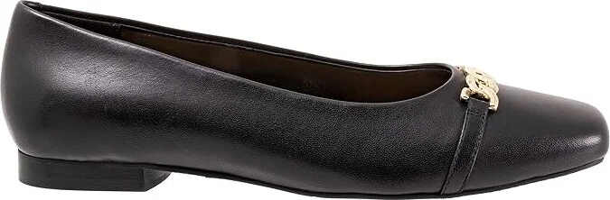 Trotters Harmony Women's Flat Shoes Black : 10 W (D), Leather - Image 7