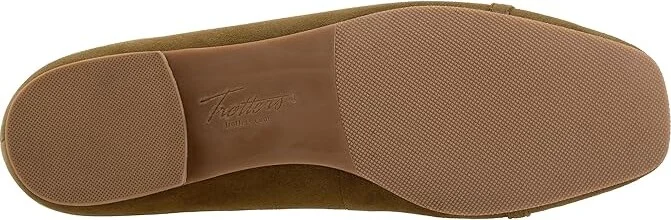 Trotters Harmony Women's Flat Shoes Olive Suede : 8 W (D), Leather - Image 3