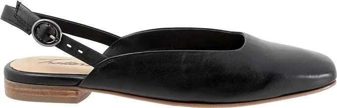 Trotters Holly Women's Flat Shoes Black : 7.5 M (B), Leather - Image 7