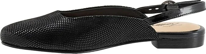 Trotters Holly Women's Flat Shoes Black Mini Dot : 8.5 M (B), Leather - Image 5
