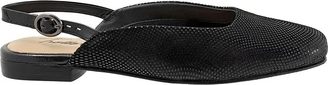 Trotters Holly Women's Flat Shoes Black Mini Dot : 8.5 M (B), Leather - Image 6