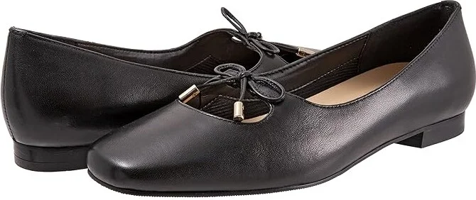 Trotters Honesty Women's Shoes Black : 6 M (B), Leather
