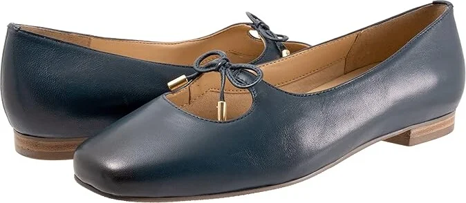 Trotters Honesty Women's Shoes Navy : 10.5 M (B), Leather