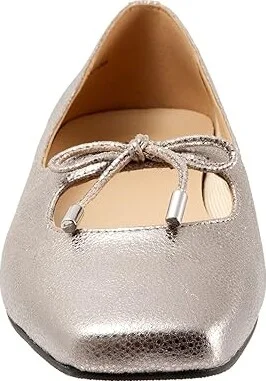 Trotters Honesty Women's Shoes Silver Metallic : 5 M (B), Leather - Image 5