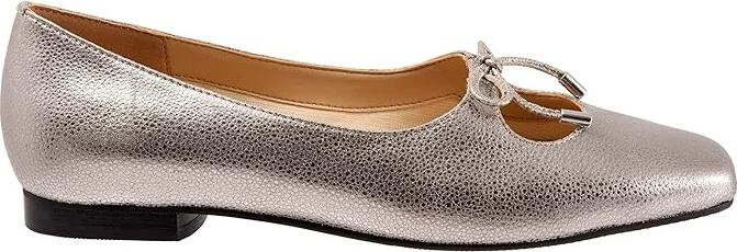 Trotters Honesty Women's Shoes Silver Metallic : 5 M (B), Leather - Image 7