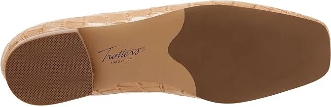 Trotters Honor Women's Shoes Bone Croco Leather : 7 N (AA) - Image 3