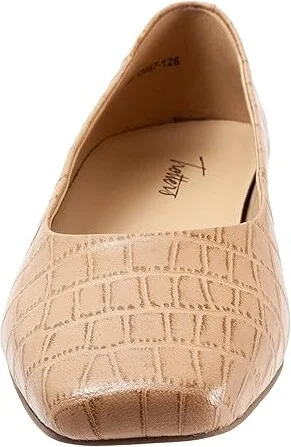 Trotters Honor Women's Shoes Bone Croco Leather : 7 N (AA) - Image 5