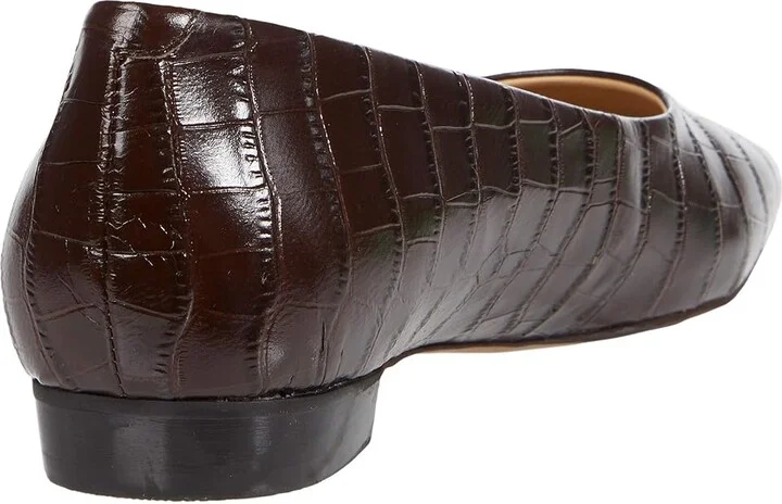 Trotters Honor Women's Shoes Dark Brown Croco Leather : 8.5 WW (EE) - Image 4