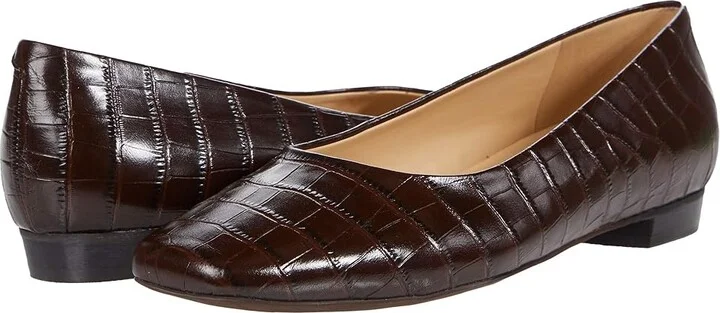 Dark Brown Croco Leather