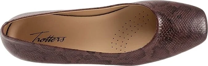 Trotters Honor Women's Shoes Dark Brown Snake : 5.5 M (B), Leather - Image 2