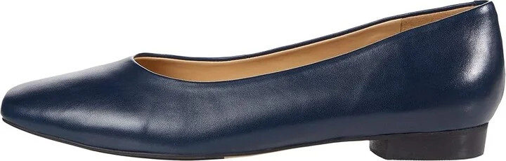 Trotters Honor Women's Shoes Navy Leather : 6.5 WW (EE) - Image 6