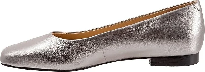 Trotters Honor Women's Shoes Pewter Leather : 5 M (B) - Image 6