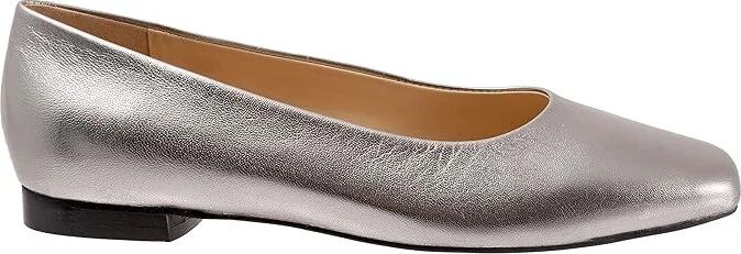 Trotters Honor Women's Shoes Pewter Leather : 5 M (B) - Image 7