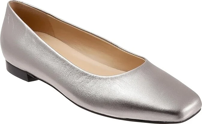 Trotters Honor Women's Shoes Pewter Leather : 5 M (B)