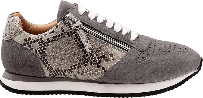 Trotters Infinity Women's Shoes Grey Suede Snake : 7 M (B), Leather - Image 7