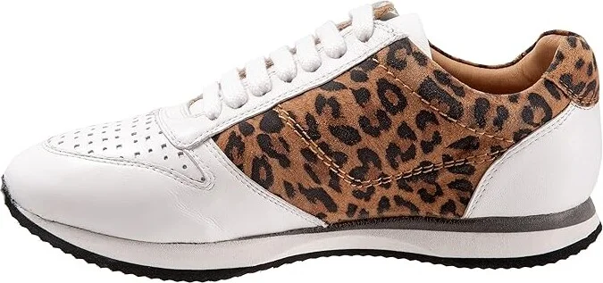 Trotters Infinity Women's Shoes White Tan Cheetah : 8 W (D), Leather - Image 6