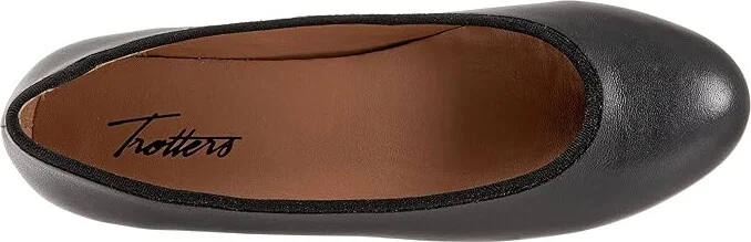Trotters Isla Women's Shoes Black : 8 W (D), Leather - Image 2