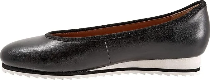 Trotters Isla Women's Shoes Black : 8 W (D), Leather - Image 6