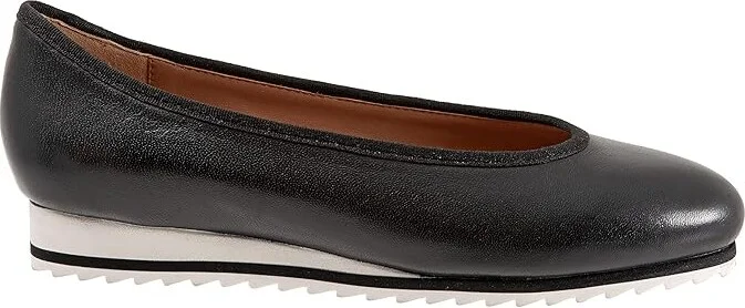 Trotters Isla Women's Shoes Black : 8 W (D), Leather - Image 7