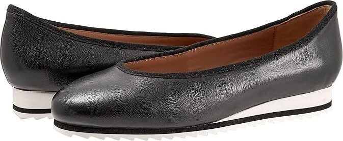 Trotters Isla Women's Shoes Black : 8 W (D), Leather