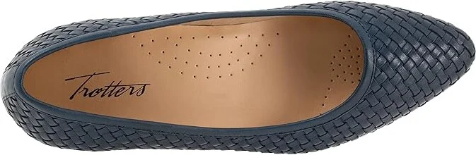 Trotters Jade High Women's Heels Navy : 5 M (B), Leather - Image 2
