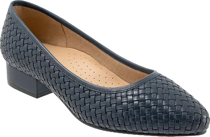 Trotters Jade High Women's Heels Navy : 5 M (B), Leather