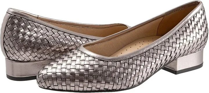 Trotters Jade High Women's Heels Pewter : 10 N (AA), Leather