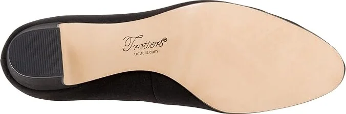Trotters Jamie Women's 1-2 inch heel Shoes Black Microfiber : 6 M (B), Textile/Leather - Image 3