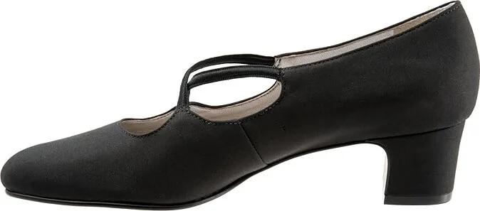 Trotters Jamie Women's 1-2 inch heel Shoes Black Microfiber : 6 M (B), Textile/Leather - Image 6