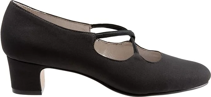 Trotters Jamie Women's 1-2 inch heel Shoes Black Microfiber : 6 M (B), Textile/Leather - Image 7