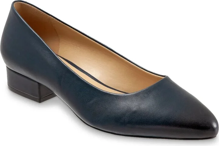 Navy Leather