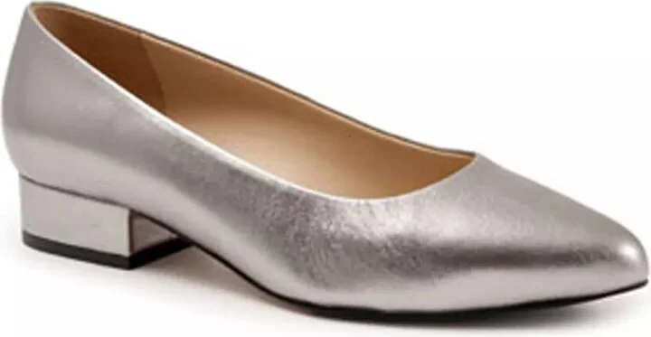 Pewter Metallic Leather
