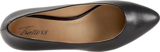Trotters Jewel Women's Lace Up Wing Tip Shoes Black Leather : 10 N (AA) - Image 2