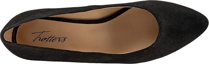 Trotters Jewel Women's Lace Up Wing Tip Shoes Black Suede : 6 M (B) - Image 2