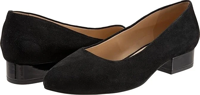 Trotters Jewel Women's Lace Up Wing Tip Shoes Black Suede : 6 M (B)