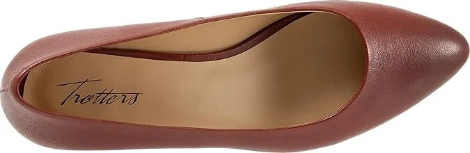 Trotters Jewel Women's Lace Up Wing Tip Shoes Brown Toffee Leather : 7 M (B) - Image 2
