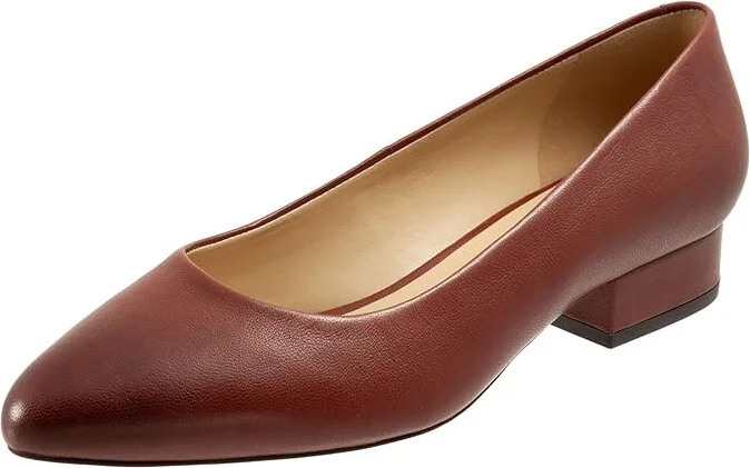 Trotters Jewel Women's Lace Up Wing Tip Shoes Brown Toffee Leather : 7 M (B)